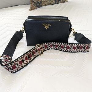 Guitar strap crossbody purse strap